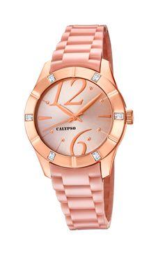 Horlogeband Calypso K5715-2 Kunststof/Plastic Roze