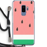 Watermeloen: Samsung Galaxy S9 Plus Transparant Hoesje met koord