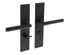 Intersteel Strakke deurklinkJura WC-sluiting 63/8 zwart - 0023.058365
