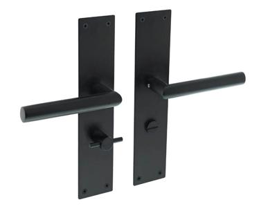 Intersteel Strakke deurklinkJura WC-sluiting 63/8 zwart - 0023.058365