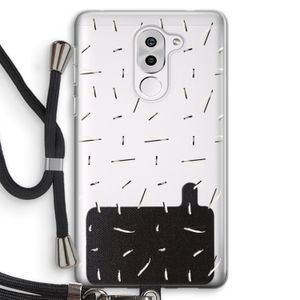 Hipster stripes: Honor 6X Transparant Hoesje met koord
