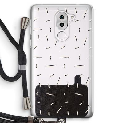 Hipster stripes: Honor 6X Transparant Hoesje met koord