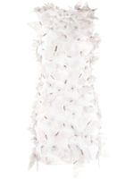 Cynthia Rowley butterfly-embellished sleeveless minidress - Blanc