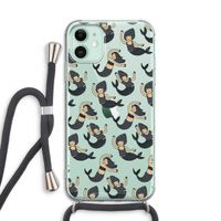 Zeemeermin: iPhone 11 Transparant Hoesje met koord Zeemeermin: iPhone 11 Transparant Hoesje met koord