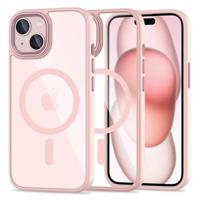 iPhone 15 Tech-Protect Magmat Cover - MagSafe-compatibel - Roze / Doorzichtig