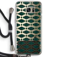 Moroccan tiles: Samsung Galaxy S7 Edge Transparant Hoesje met koord