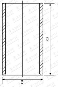 Goetze Engine Cilinderbus/voering O-ring 14-010170-00