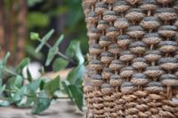 Plantenmand Chama 28x 30 cm - naturel/ grijs