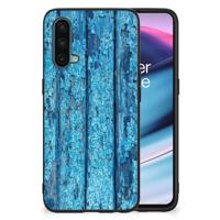 OnePlus Nord CE 5G Houten Print Telefoonhoesje Wood Blue