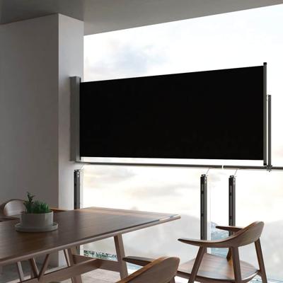 Tuinscherm uittrekbaar 100x300 cm zwart