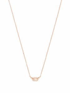 Courbet collier CELESTE en or rose recyclé 18ct à petit pendentif serti de diamants créés en laboratoire