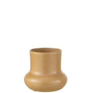 J-Line bloempot Organic - keramiek - beige - medium - Ø 21 cm