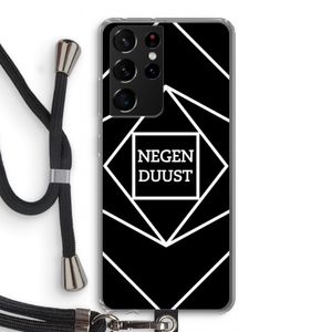Negenduust geometrisch: Samsung Galaxy S21 Ultra Transparant Hoesje met koord