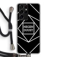 Negenduust geometrisch: Samsung Galaxy S21 Ultra Transparant Hoesje met koord