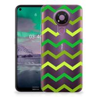 Nokia 3.4 | TPU bumper | Zigzag Groen