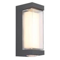 Globo Design wandlampPlixon antraciet rechthoek - 34316
