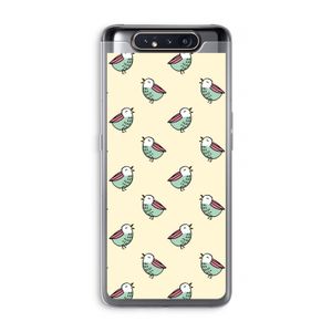Vogeltjes: Samsung Galaxy A80 Transparant Hoesje