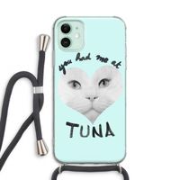 You had me at tuna: iPhone 11 Transparant Hoesje met koord