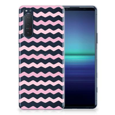 Sony Xperia 5II | TPU bumper | Waves Roze