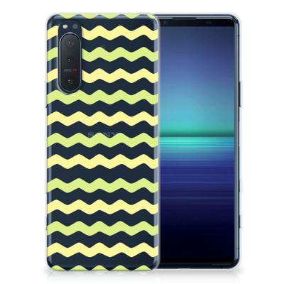 Sony Xperia 5II | TPU bumper | Waves Yellow