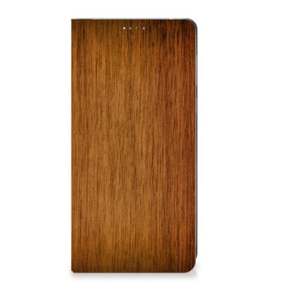 Motorola Edge 40 Book | Wallet Case | Donker Hout