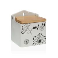 Zoutvaatje met deksel Versa Keramisch Bamboe Dolomite Blommor 10 x 12,5 x 11 cm Zoutvaatje met deksel Versa Keramisch Bamboe Dolomite Blommor 10 x 12,5 x 11 cm