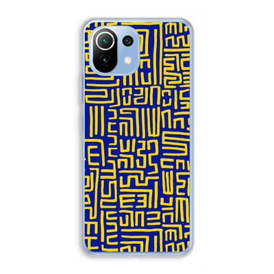 Majorelle Blue Print: Xiaomi Mi 11 Lite Transparant Hoesje