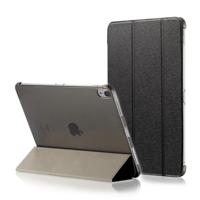 Silk textuur horizontale Flip magnetische PU lederen Case voor de iPad Pro 11 inch (2018) met drie-vouwen houder & slaap / Wake-up Function(Black)