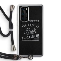 Risk loss: Huawei P40 Transparant Hoesje met koord