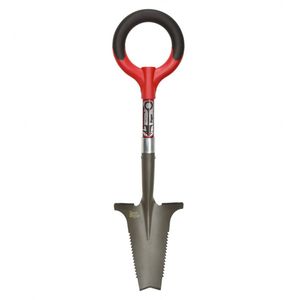 Root Slayer, Mini tuinschep met V-vormig blad, Compacte Spade, Tuingereedschap