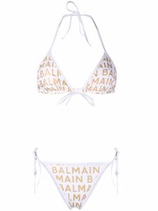 Balmain bikini à fines bretelles - Blanc