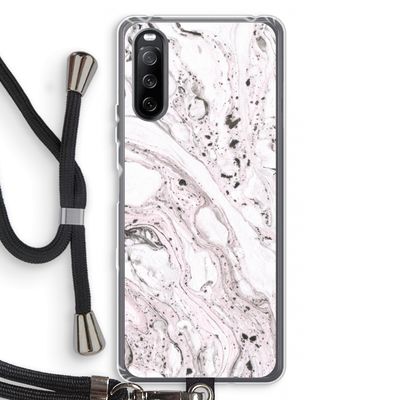 Mengelmoes: Sony Sony Xperia 10 III Transparant Hoesje met koord
