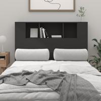 Hoofdbordkast 120x18,5x102,5 cm zwart