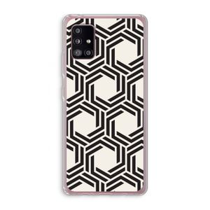 Geometrisch patroon: Samsung Galaxy A51 5G Transparant Hoesje