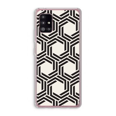 Geometrisch patroon: Samsung Galaxy A51 5G Transparant Hoesje
