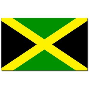 Gevelvlag/vlaggenmast vlag Jamaica 90 x 150 cm   -