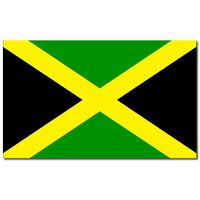 Gevelvlag/vlaggenmast vlag Jamaica 90 x 150 cm   -