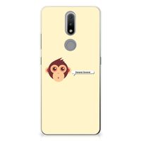 Nokia 2.4 Telefoonhoesje met Naam Monkey - thumbnail