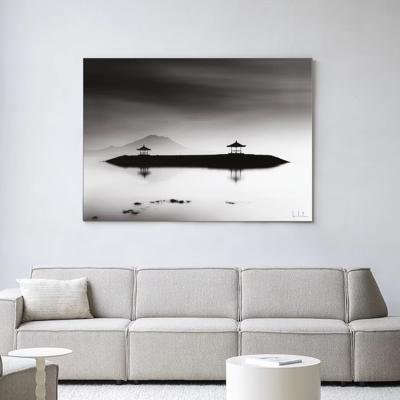 Urban Cotton Wandkleed 'Harmony Bali' 110 x 145cm in Frame - black