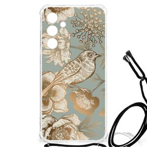 Case voor Samsung Galaxy A55 Vintage Bird Flowers