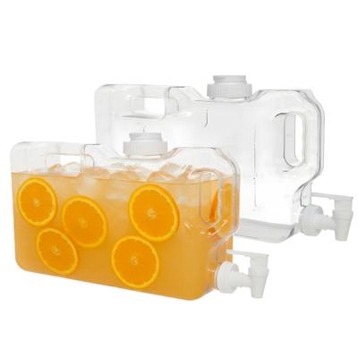 Gerimport Drank / Water dispenser tap - 2x - 4 Liter - kunststof - 40 x 7 x 21