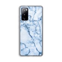Blauw marmer: Samsung Galaxy S20 FE / S20 FE 5G Transparant Hoesje