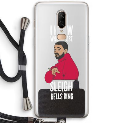 Sleigh Bells Ring: OnePlus 6 Transparant Hoesje met koord