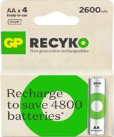 GP NiMH oplaadbare batterij AA 2600mA blister(4) - 3311452 - thumbnail