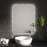 Hotbath Gal spiegel 80x60cm met LED verlichting en spiegelverwarming - thumbnail