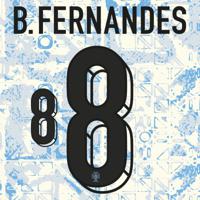 B.Fernandes 8 (Officiële Portugal Away Bedrukking 2024-2025)
