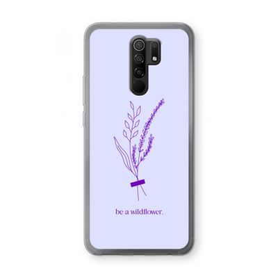 Be a wildflower: Xiaomi Redmi 9 Transparant Hoesje