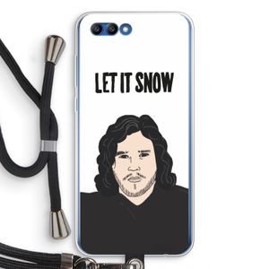 Let It Snow: Honor 10 Transparant Hoesje met koord