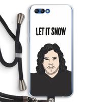 Let It Snow: Honor 10 Transparant Hoesje met koord