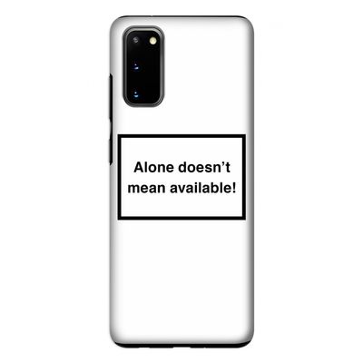 Alone: Samsung Galaxy S20 Tough Case